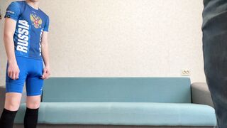 The younger football  brother is dominantion